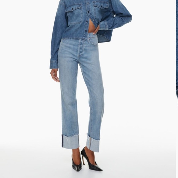 Denim Forum Arlo High Rise Cuff Jean - Picture 3 of 5